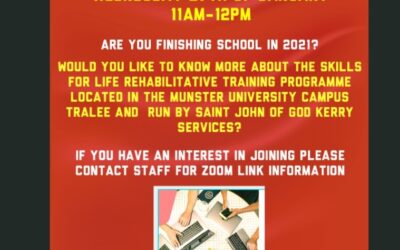 Skills for Life Virtual Open Day (Tralee, Co. Kerry)