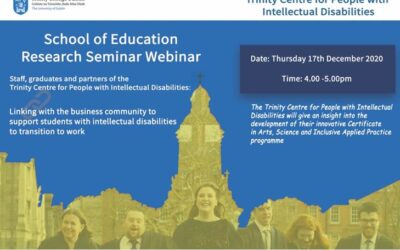 Research Seminar – Trinity Centre for People with Intellectual Disabilities