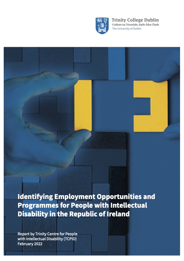 Identifying Employment Opportunities and Programmes for People with Intellectual Disability in the Republic of Ireland